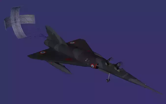 Mirage IV Free low-poly 3D model