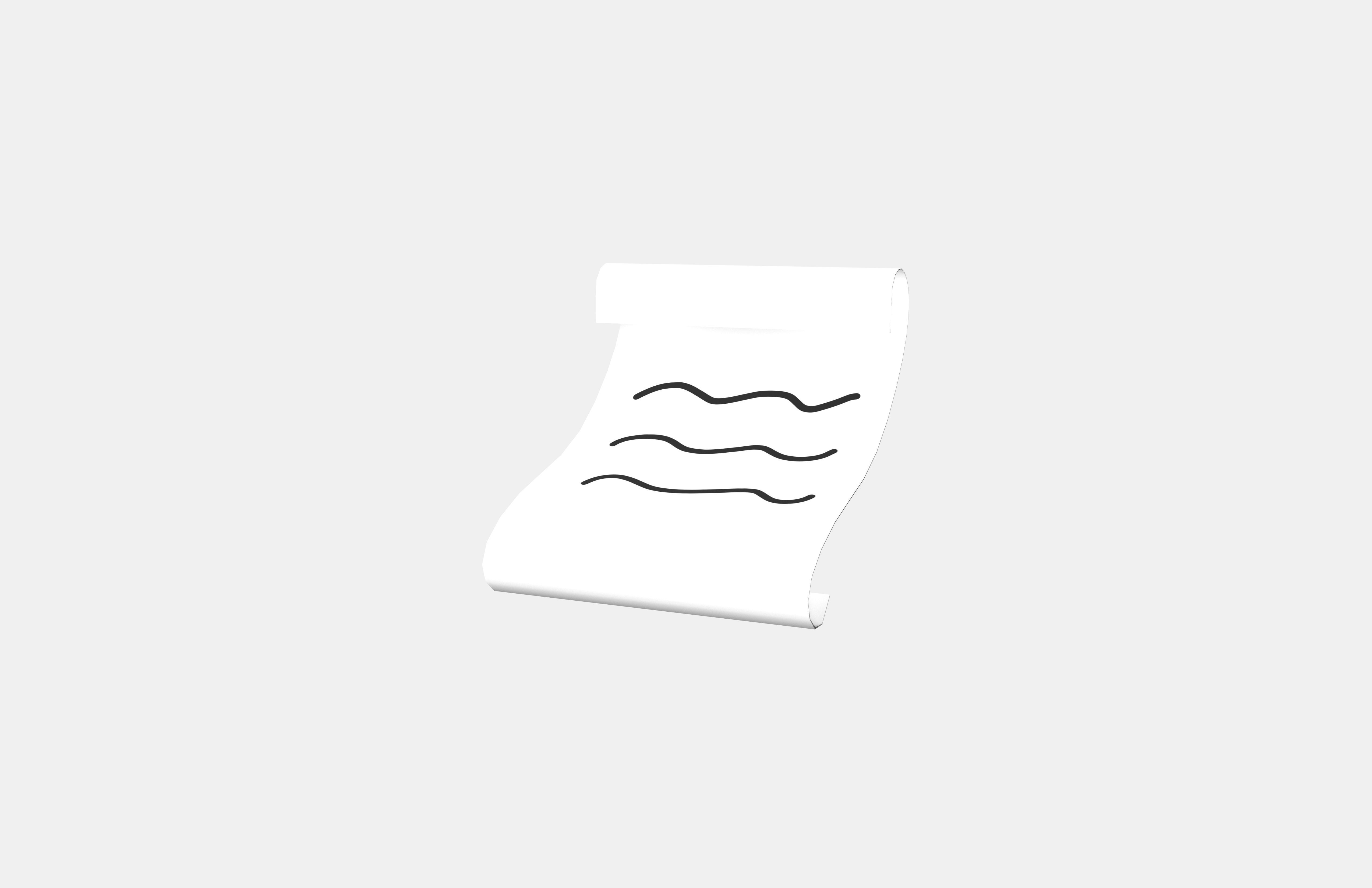 Cartoon Paper v1 002 Low-poly 3D model_2