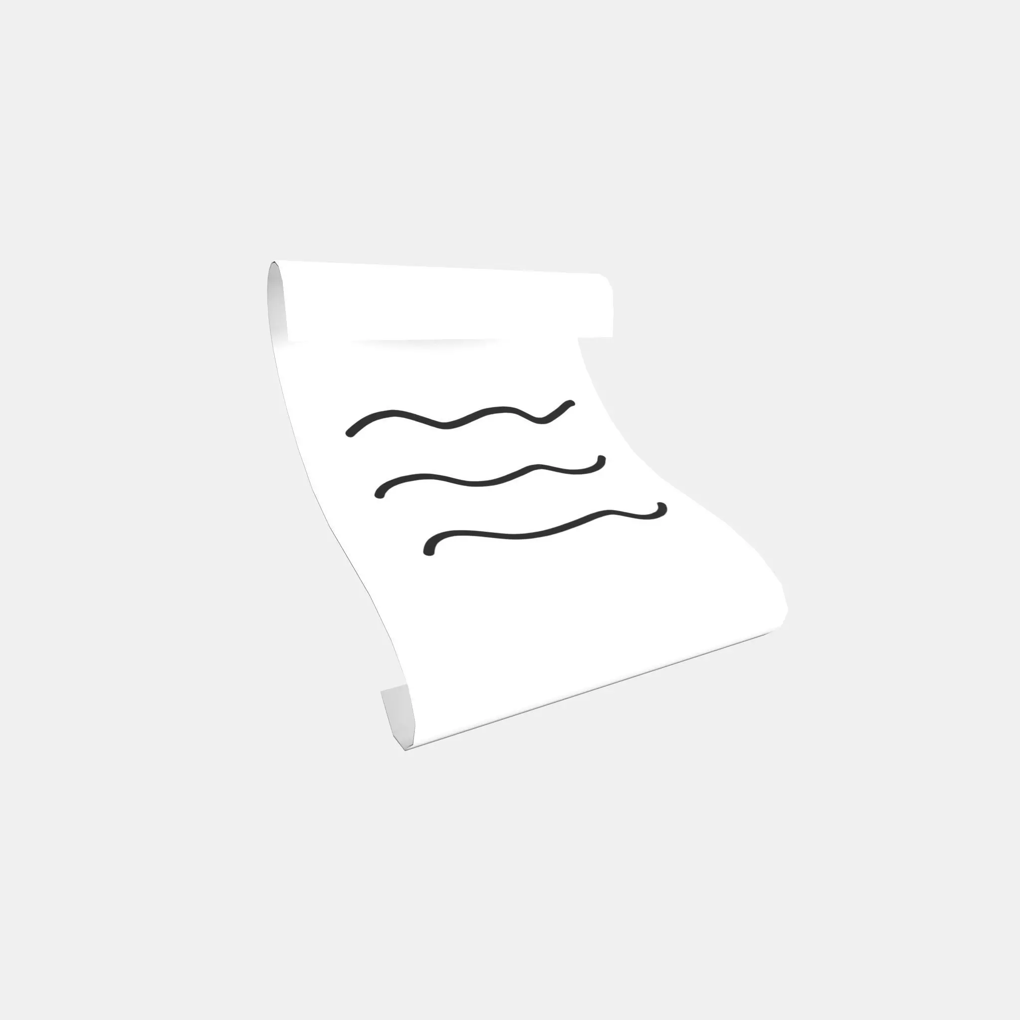 Cartoon Paper v1 002 Low-poly 3D model_0