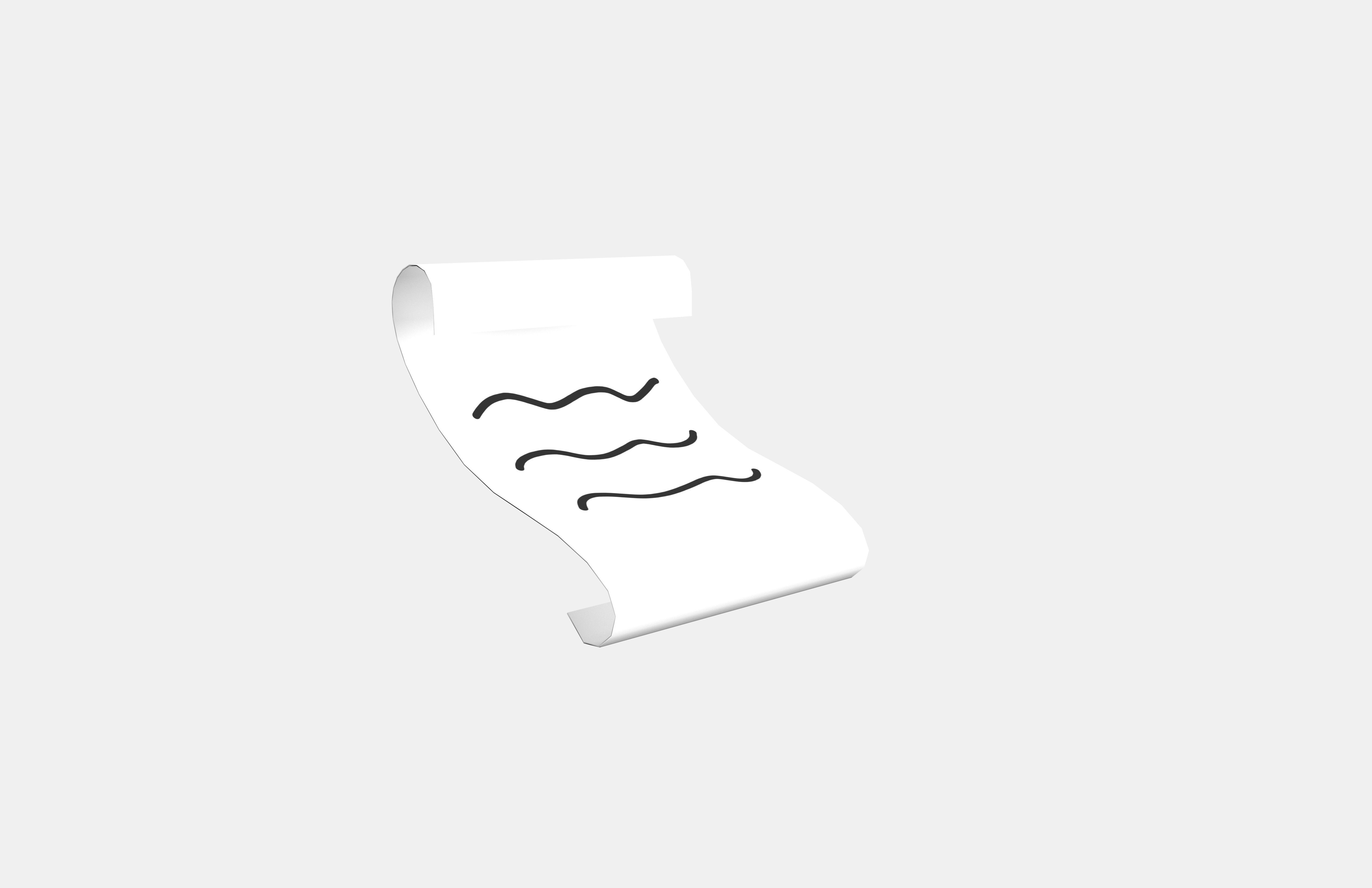 Cartoon Paper v1 002 Low-poly 3D model_3