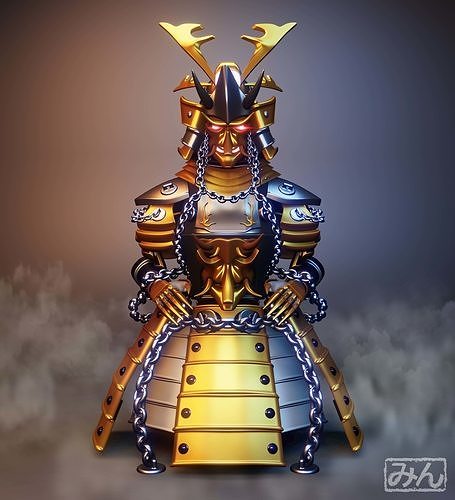 Samurai armor model 3D model
