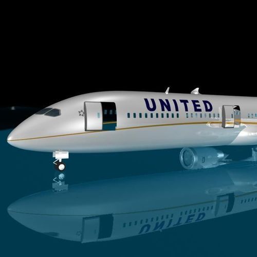 United Airlines 787-10X 3D model