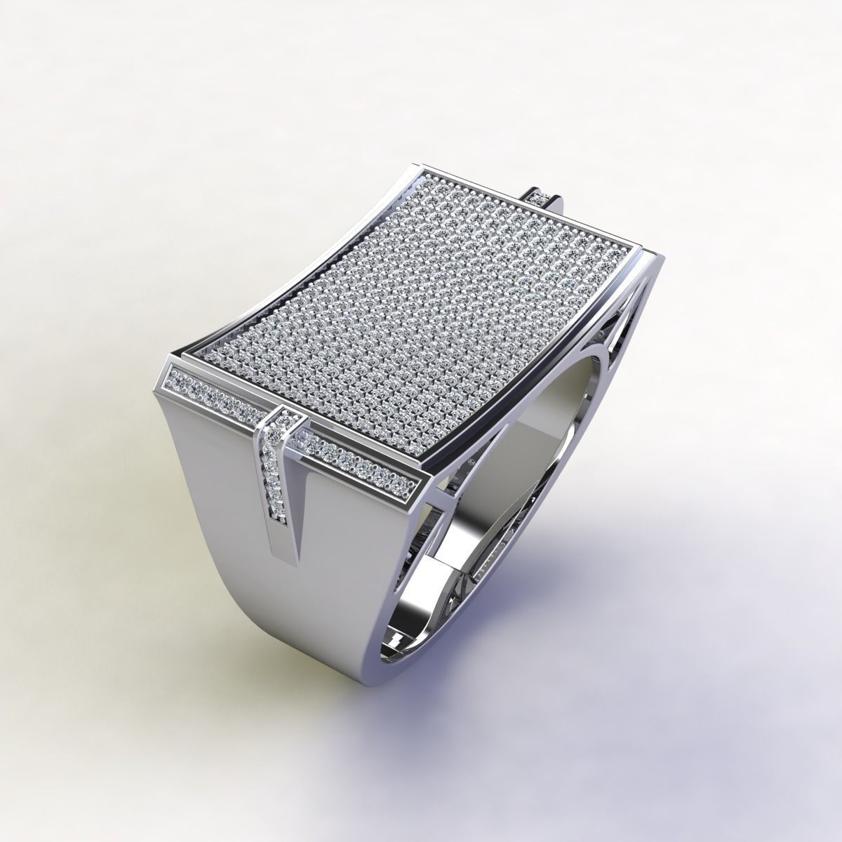 mens Ring  3D print model_3