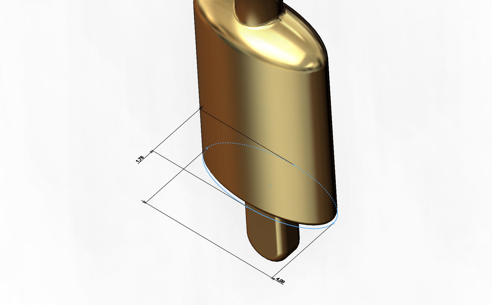 Popsicle Gold Pendant Charm Miniature 3D print model_7