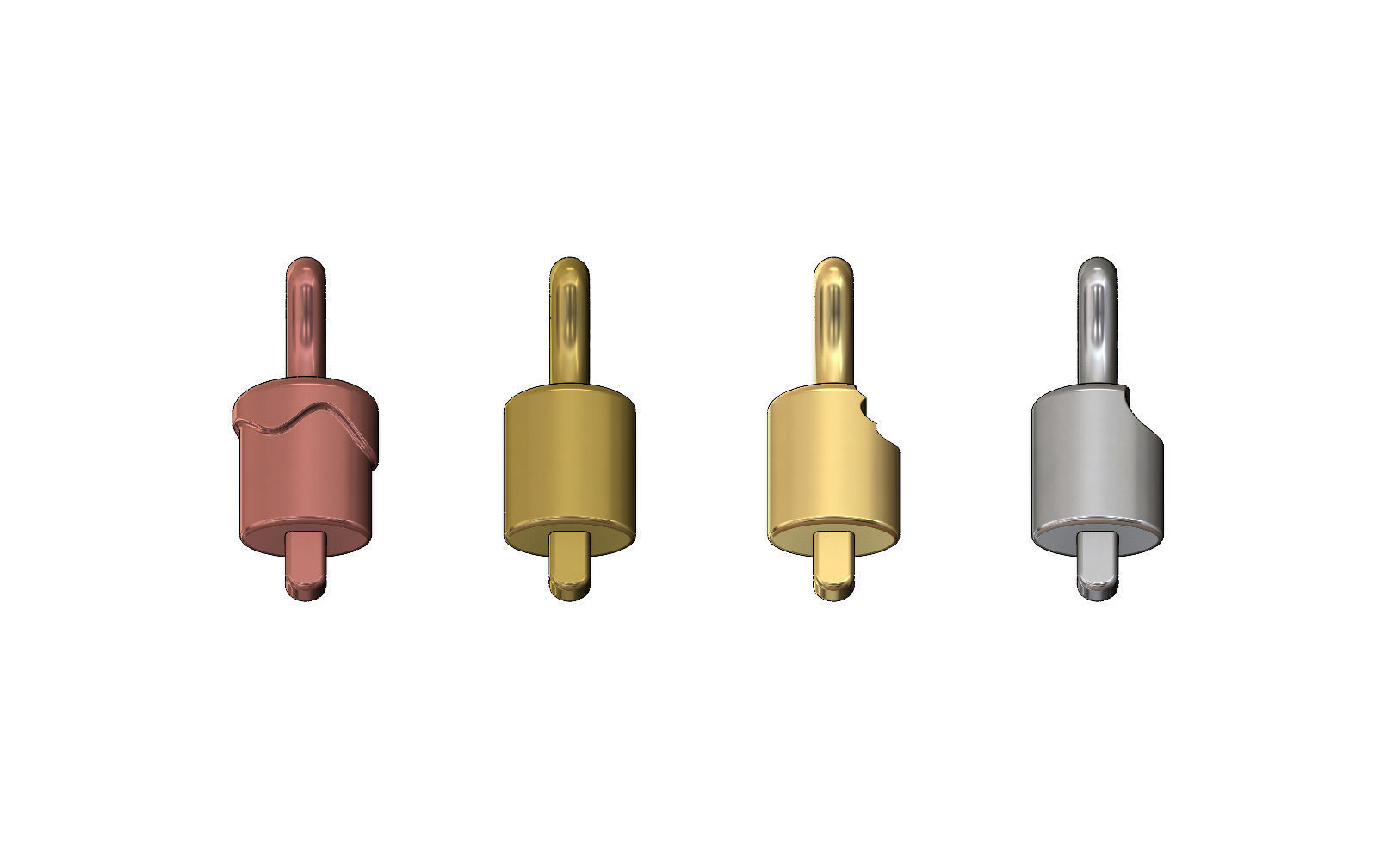 Popsicle Gold Pendant Charm Miniature 3D print model_3