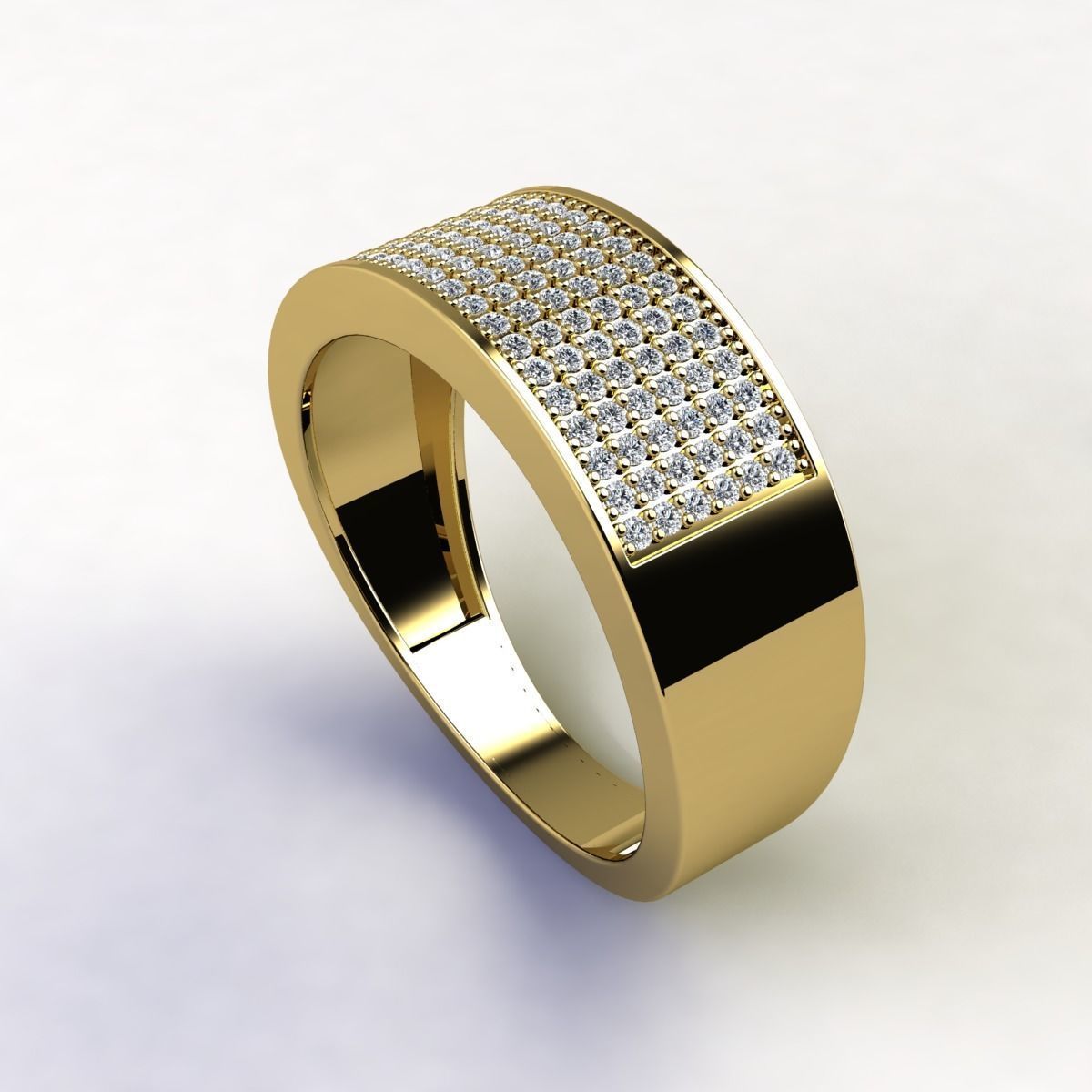 Mens Ring STl 3D print model_10
