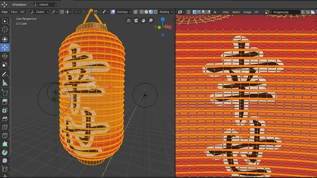 lantern lamp Japanese 3D 3D model_5