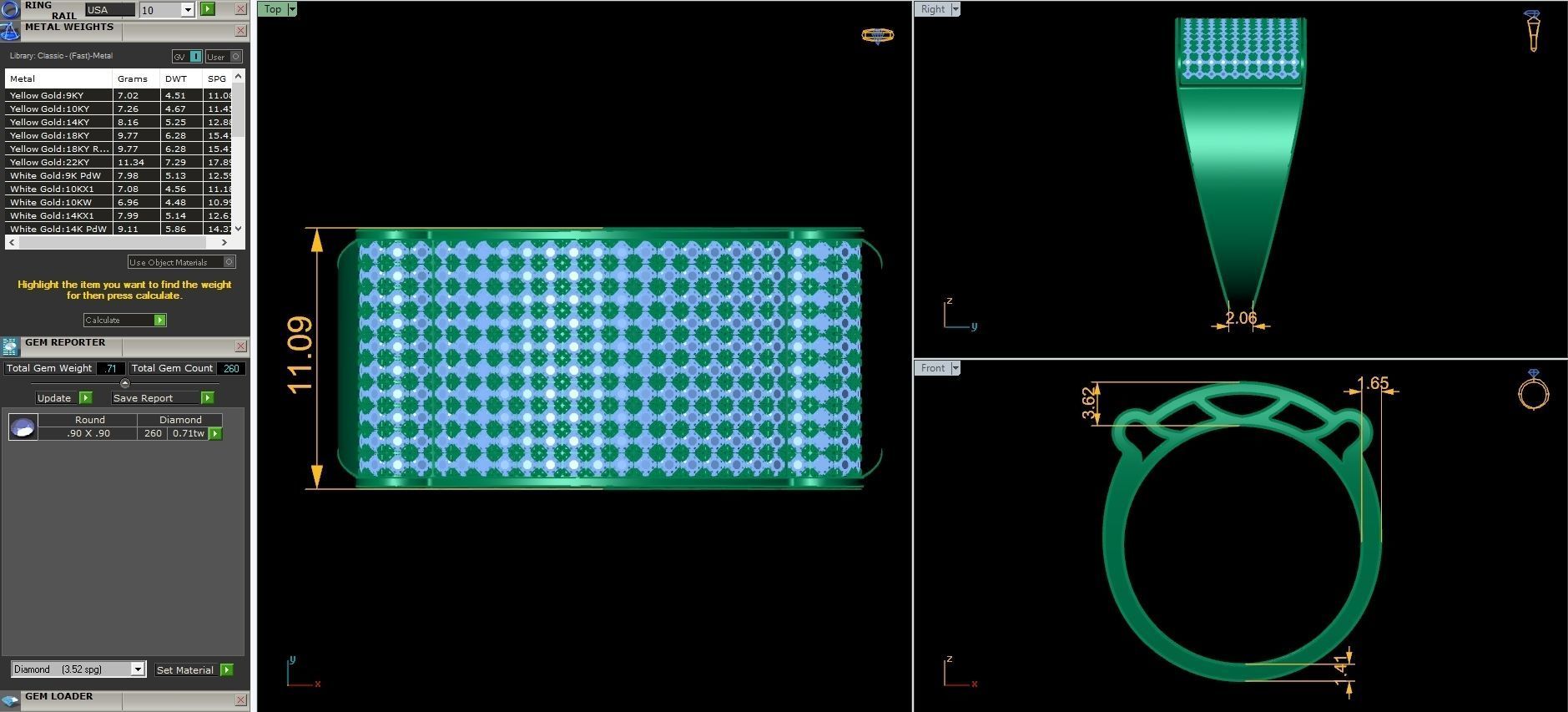 mens Ring  3D print model_3