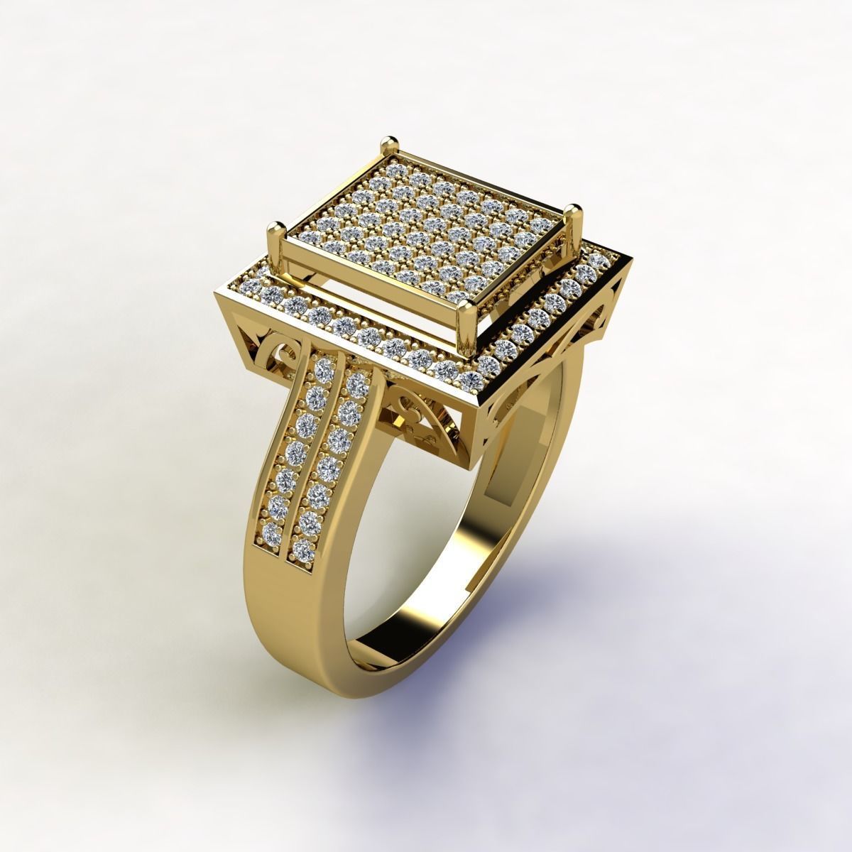 Mens Ring 3D print model_1