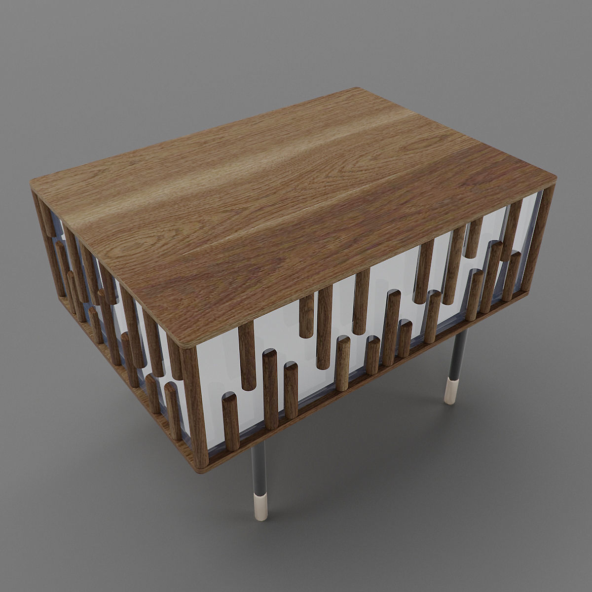 Drops Night Bedside Drawer   3D model_9