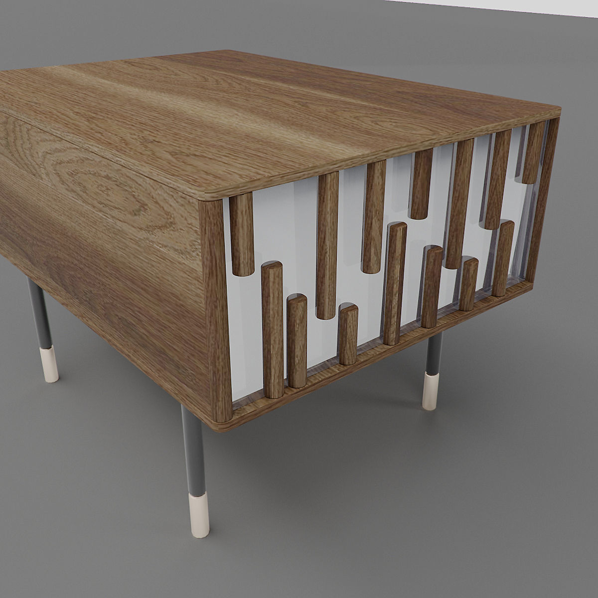 Drops Night Bedside Drawer   3D model_1