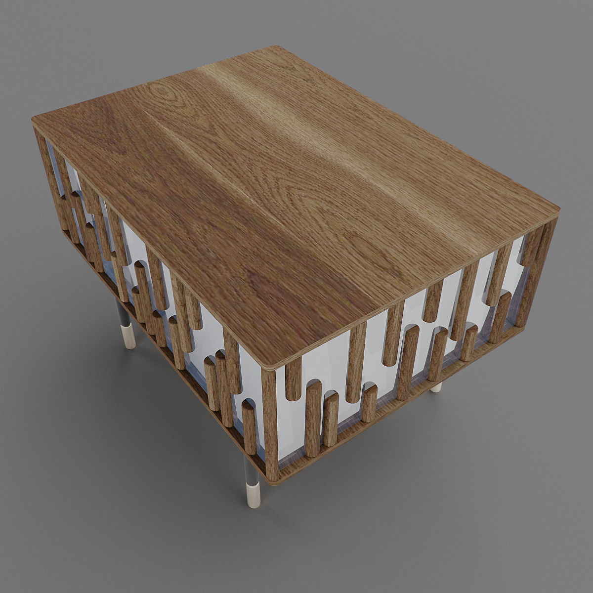 Drops Night Bedside Drawer   3D model_4