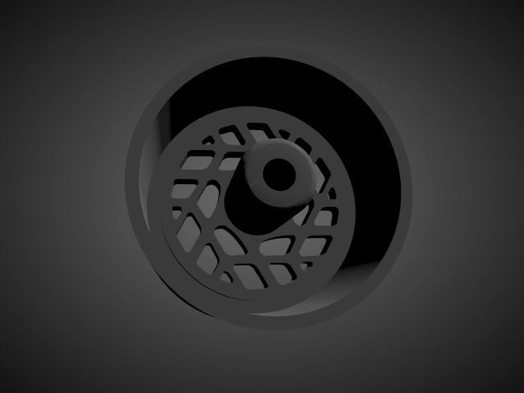 Felgen FF01 rims with Brakes and tires for Hot Wheels 3D print model_1