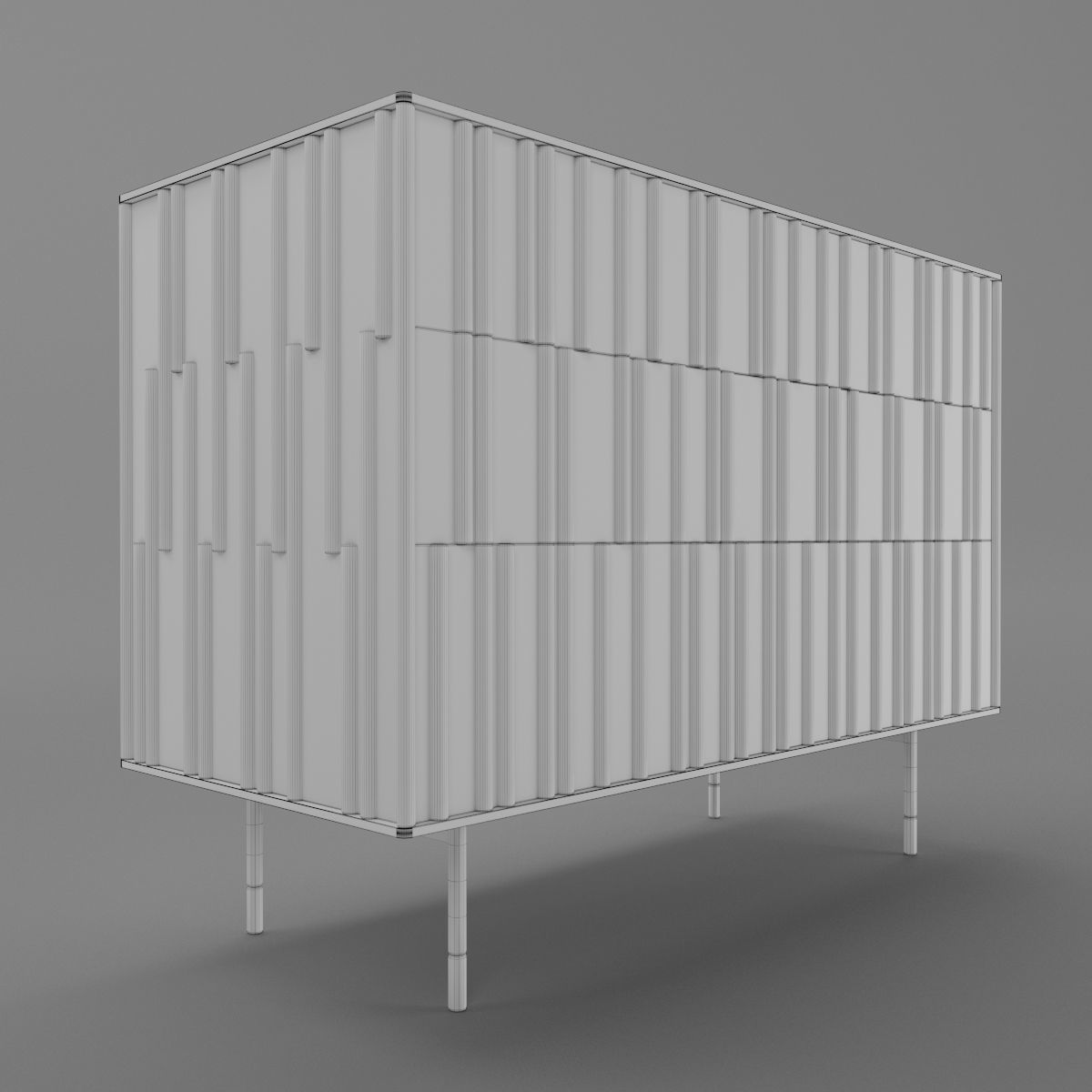 Drops Night Chest of Drawers   3D model_10