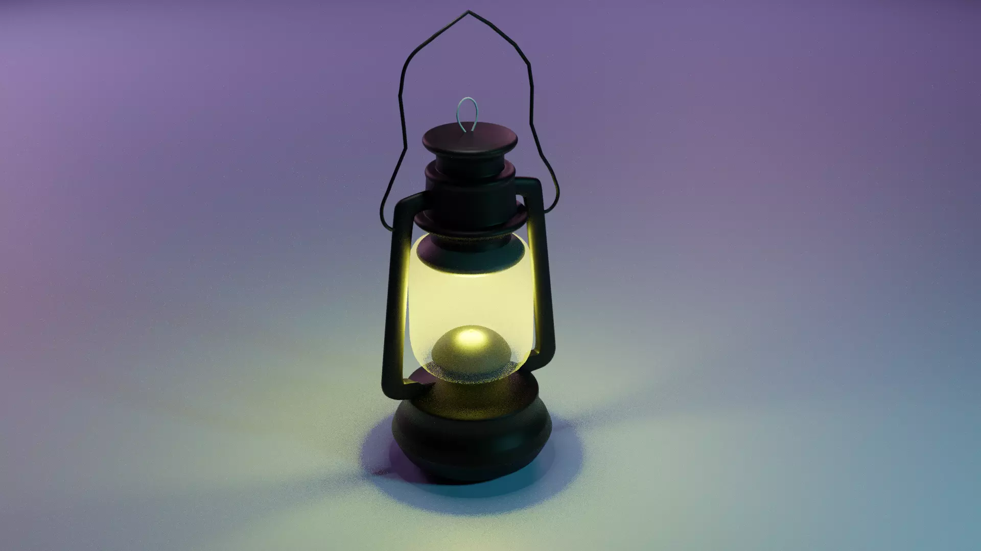 Hurricane Model old lantern Low-poly 3D model