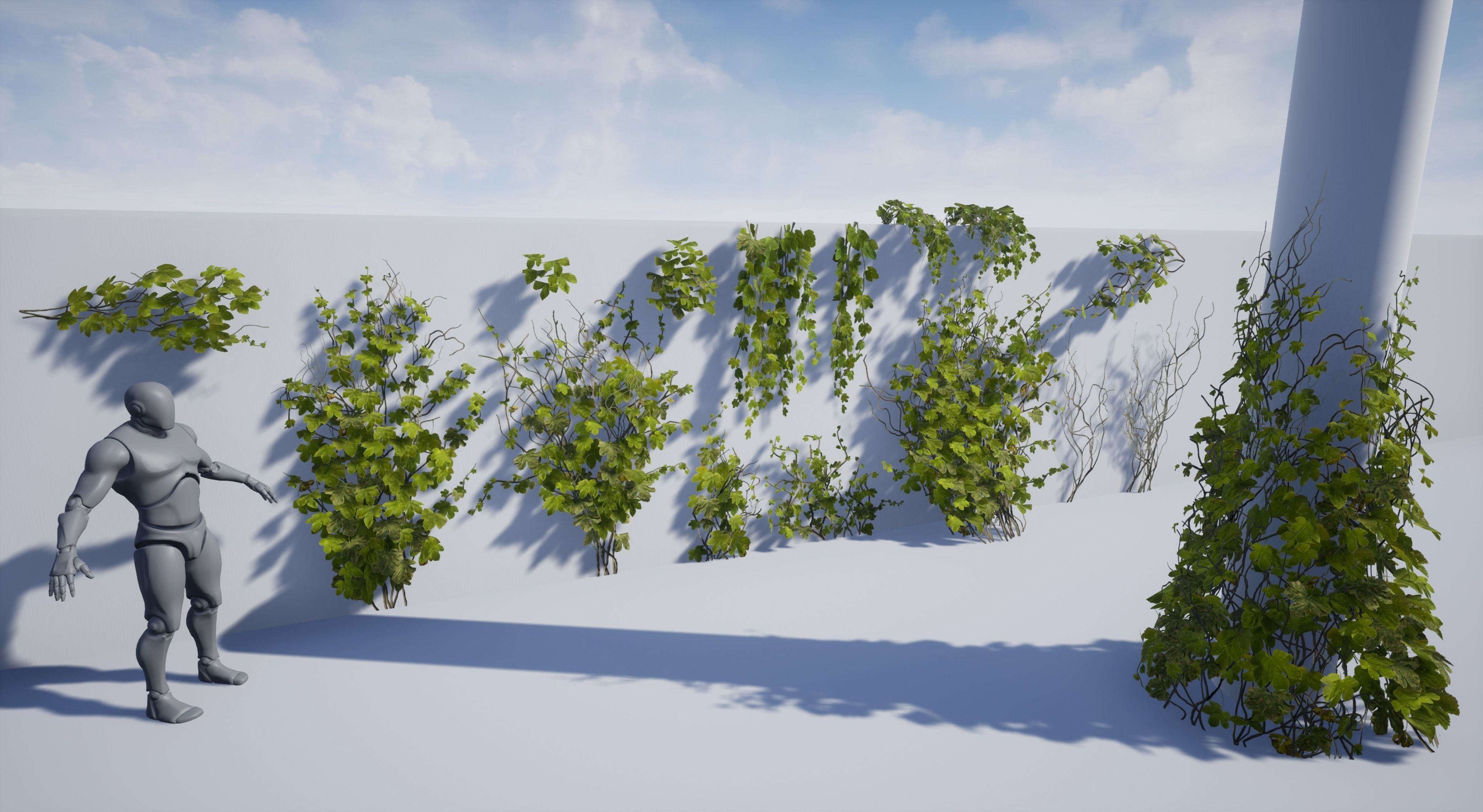 Ivy Set for Games Low-poly 3D model_2