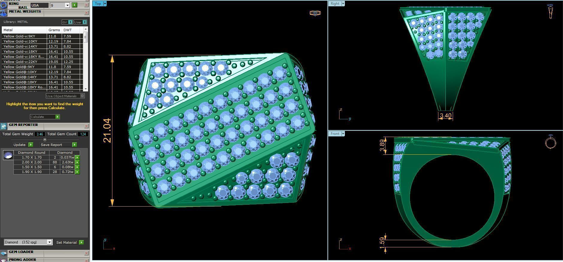 Top Mens Ring  3D print model_3