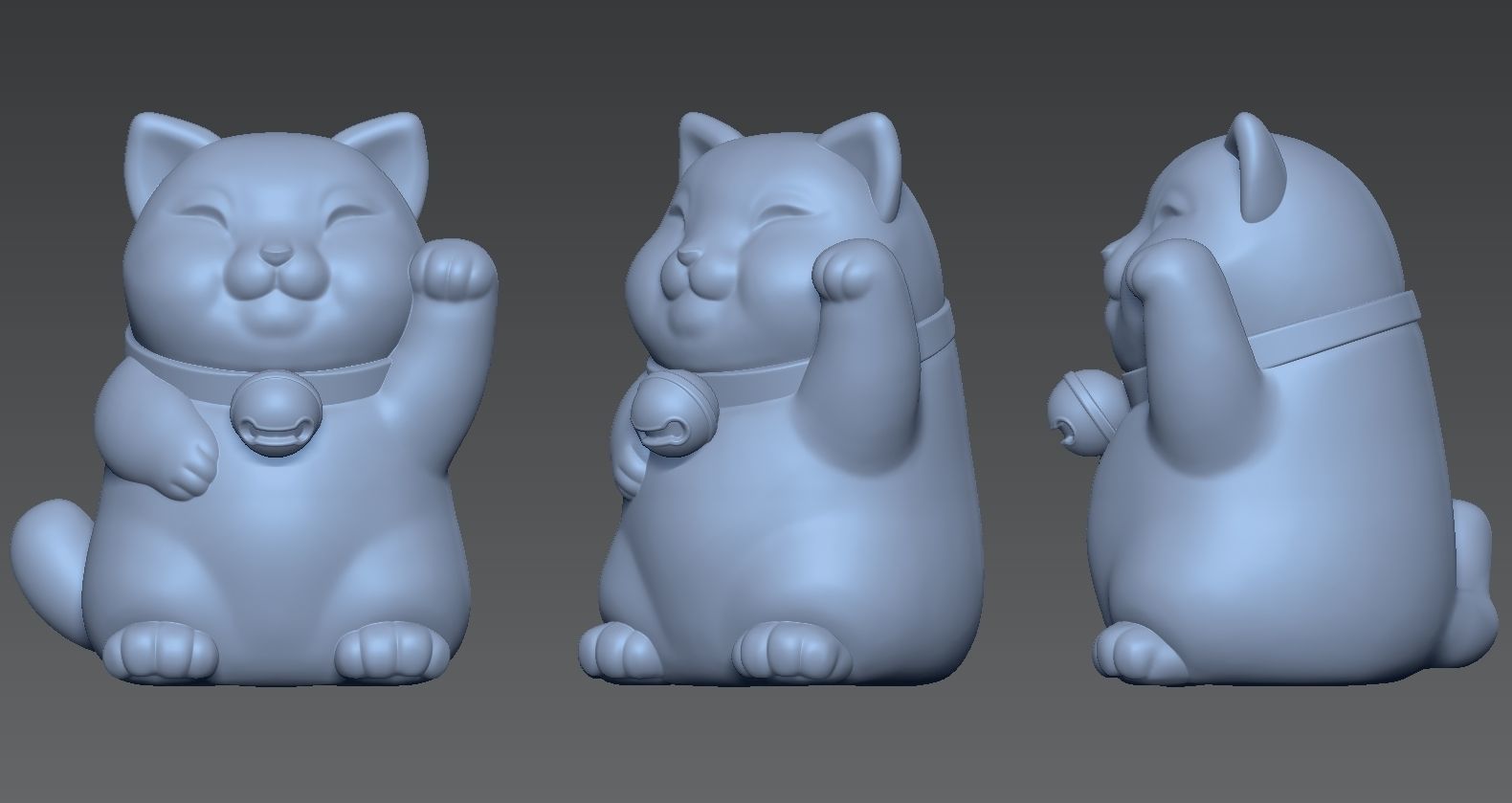 MANEKI NEKO 3D print model_2