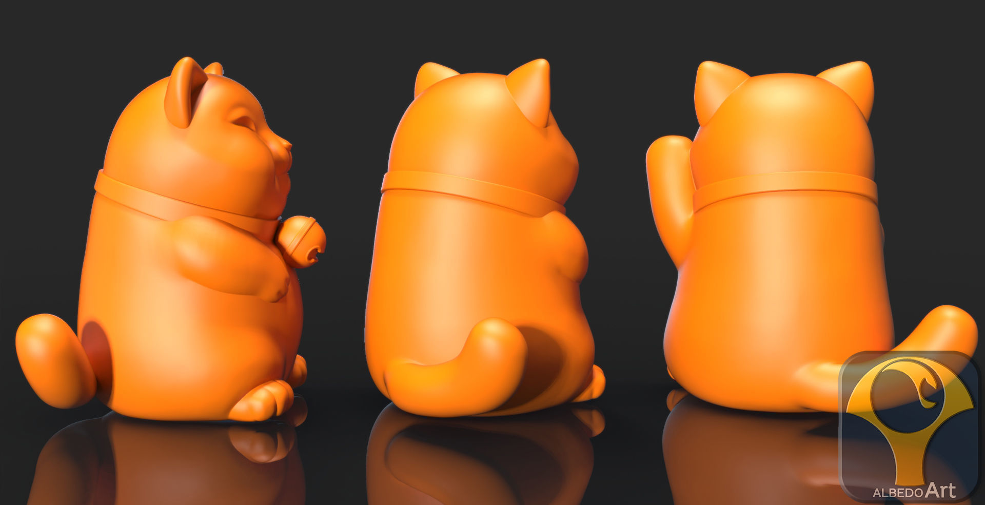 MANEKI NEKO 3D print model_1