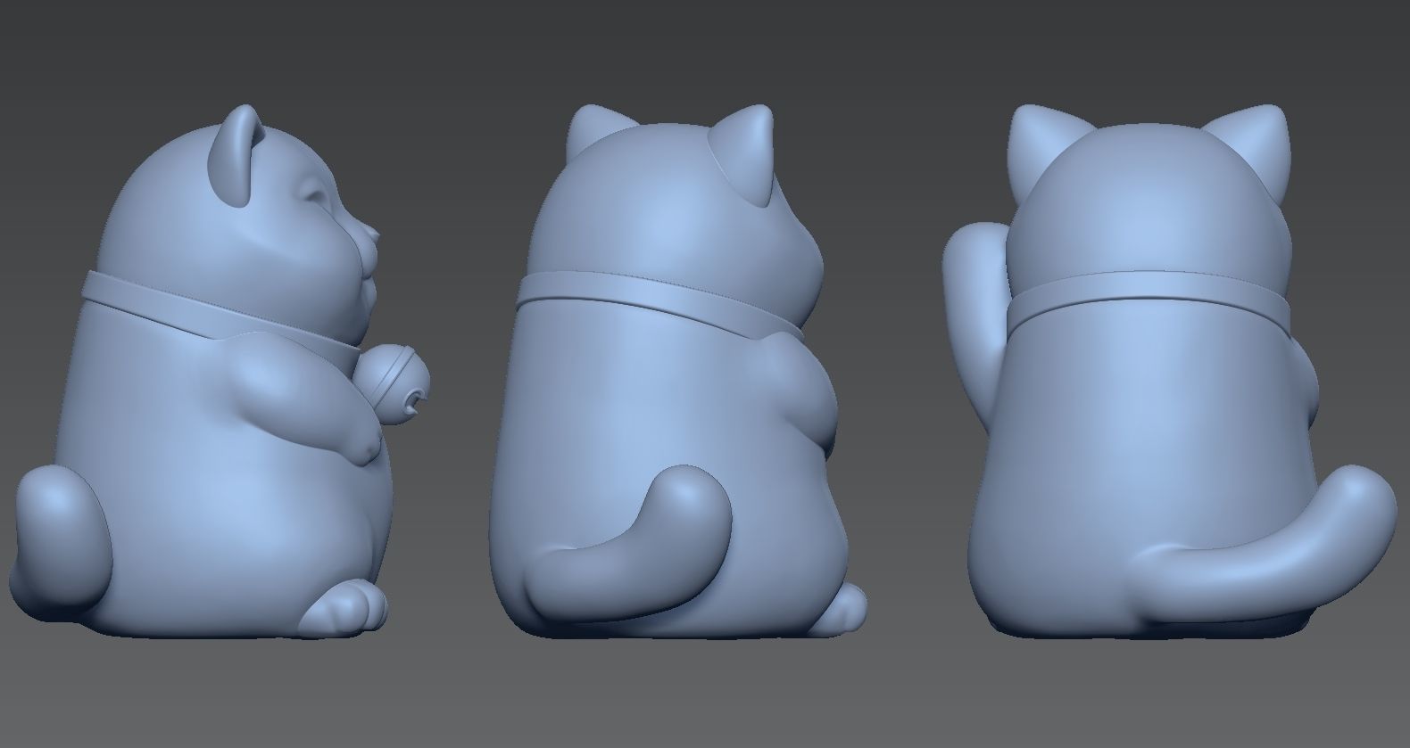 MANEKI NEKO 3D print model_3