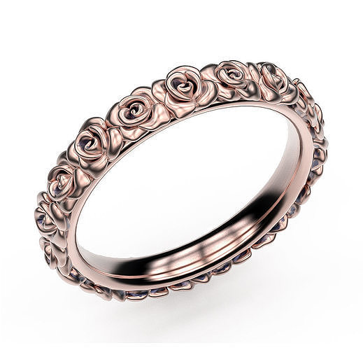 Ring Rose Garden 3D print model