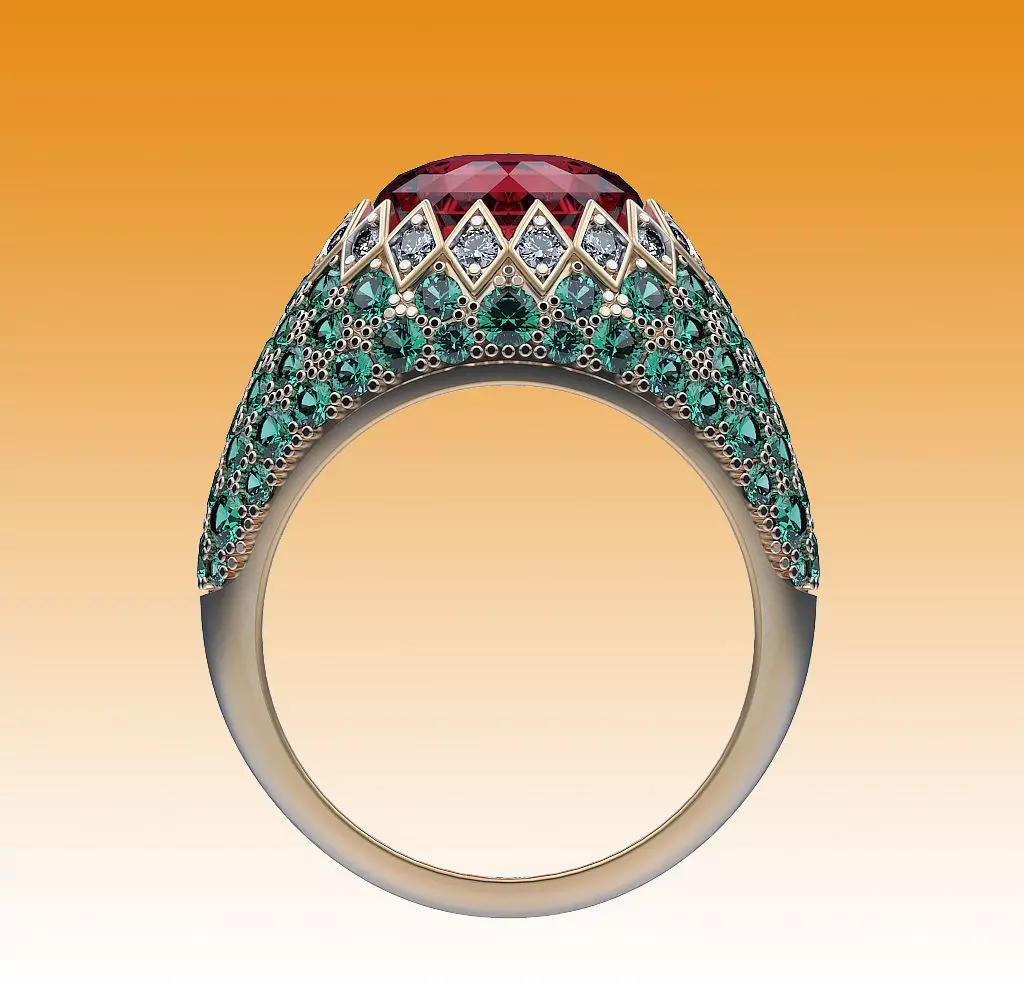 Ring Rombus 3D print model