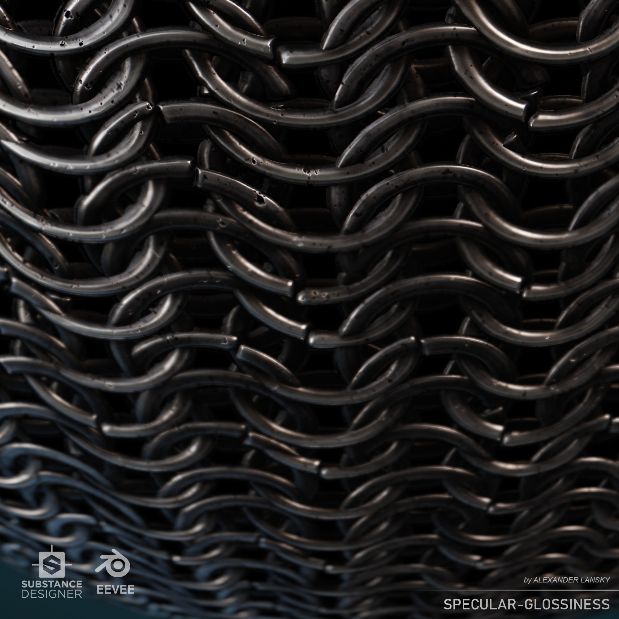 Butted chainmail seamless material Texture_8