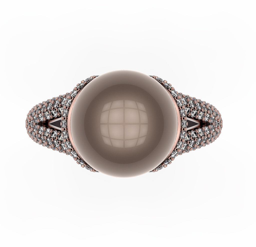 Ring Pearl Hugs 3D print model_5