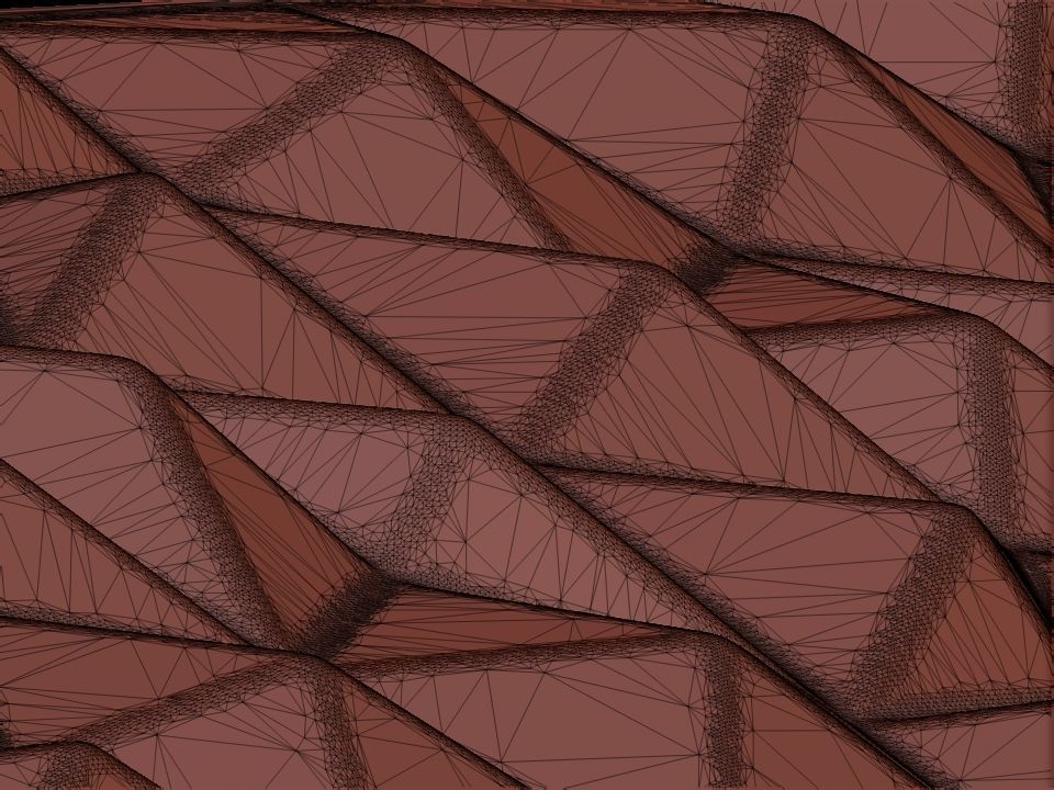 3D WALLPANEL triangular tile 3D model_19