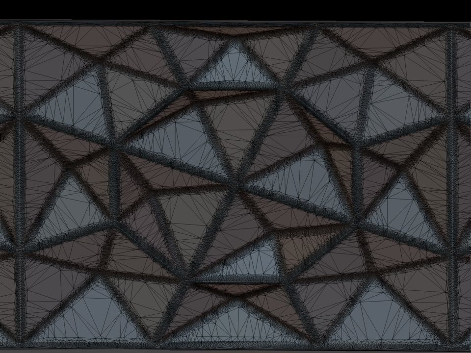 3D WALLPANEL triangular tile 3D model_13