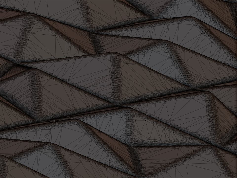 3D WALLPANEL triangular tile 3D model_15