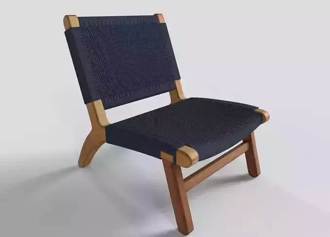 Side Chair for Lounge or Dining Low-poly 3D model