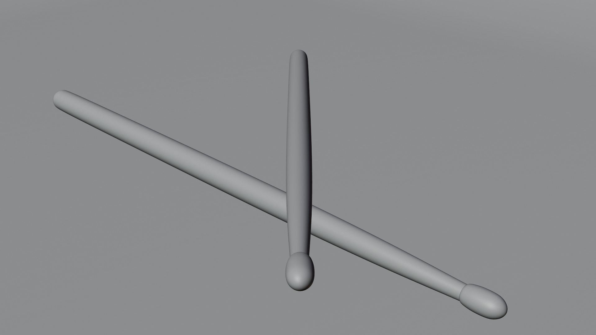 drumstick low poly pair of wooden drumsticks Low-poly 3D model_9