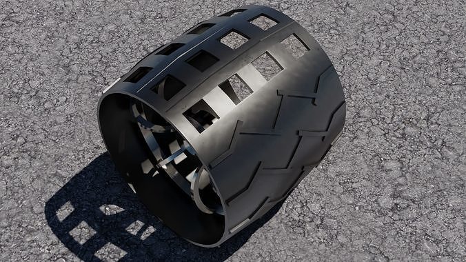 Rover weel 3D model Low-poly 3D model