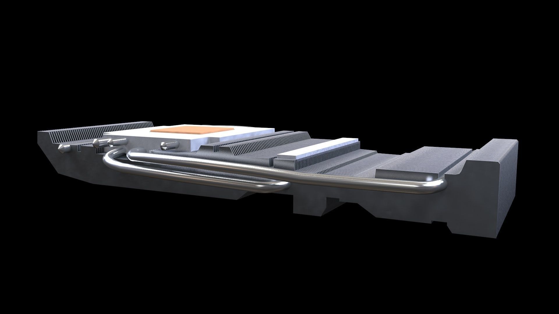 RX580 SAPPHIRE NITRO PLUS BLUE EDITION 3D model_10