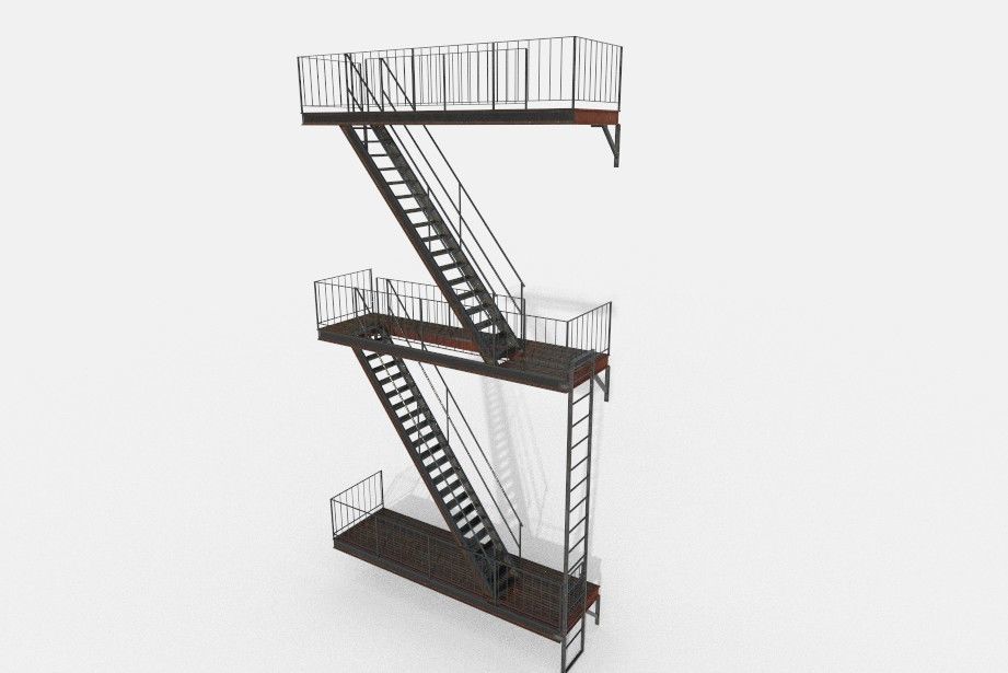 Game ready low poly modular city Low-poly 3D model_22