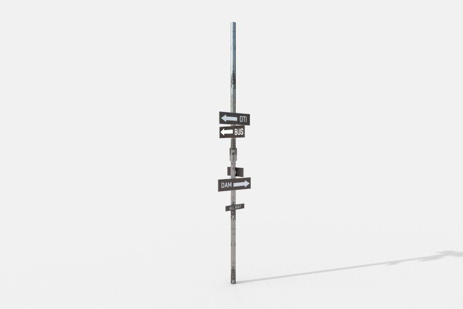 Game ready low poly modular city Low-poly 3D model_18