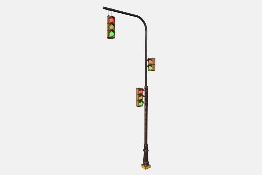 Game ready low poly modular city Low-poly 3D model_12