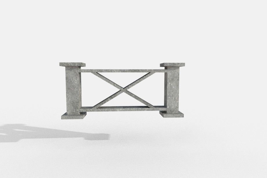 Game ready low poly modular city Low-poly 3D model_17