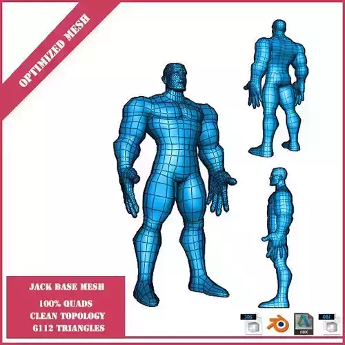 Jack Base Mesh