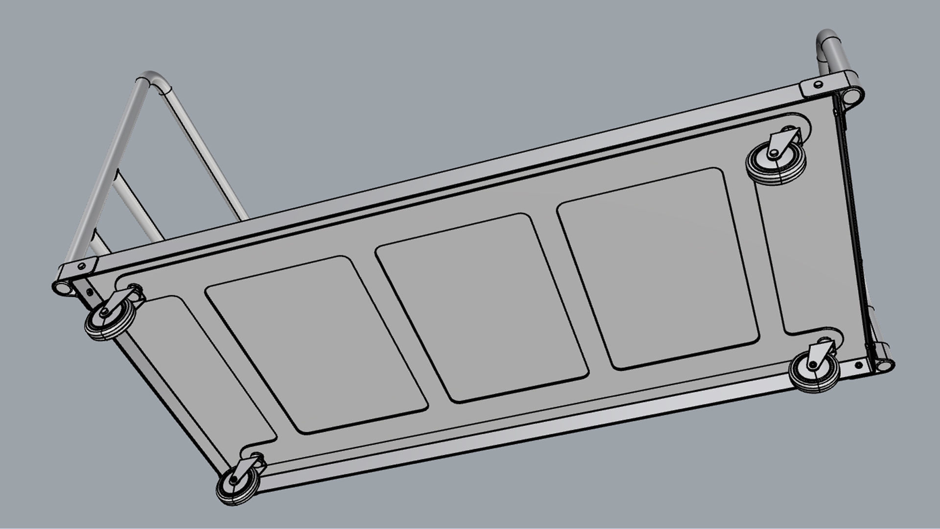 Generic Cart Heavy Duty Transport 01 3D model_17