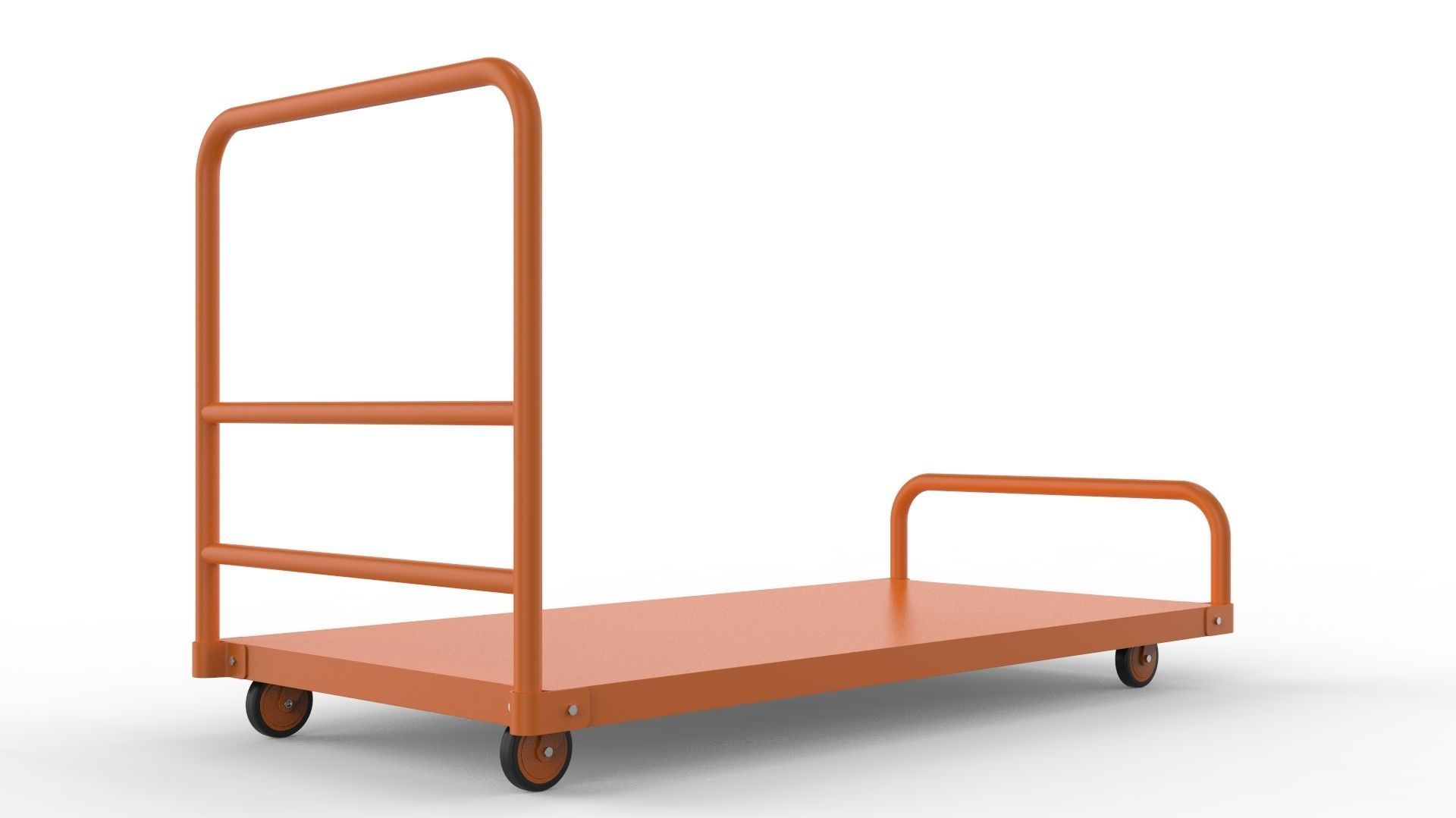 Generic Cart Heavy Duty Transport 01 3D model_9