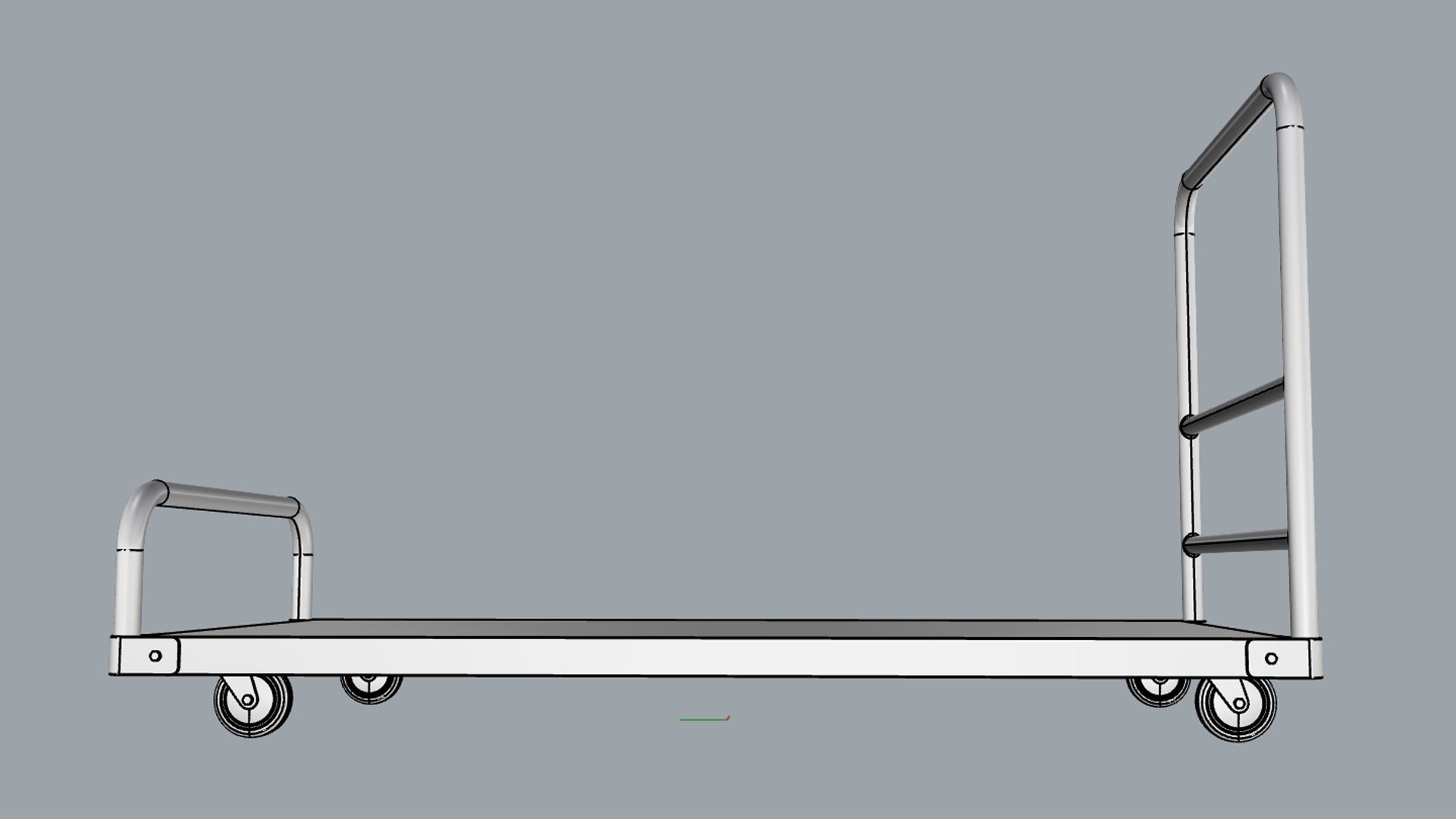 Generic Cart Heavy Duty Transport 01 3D model_14