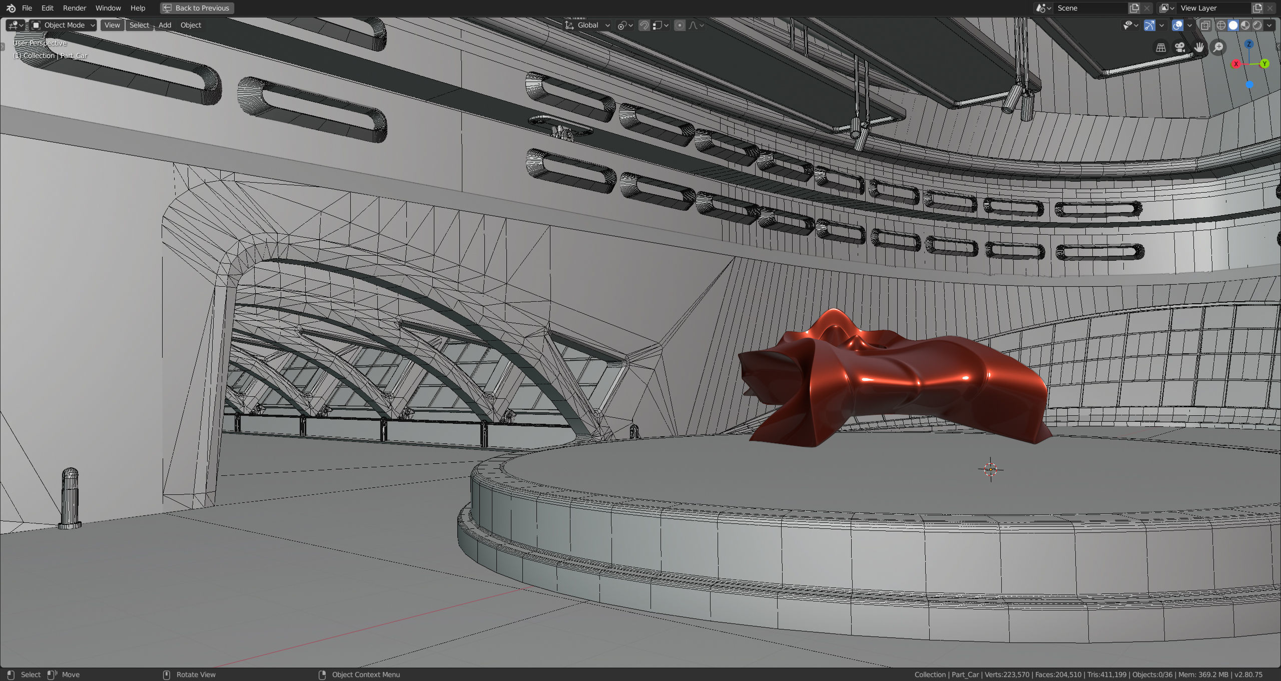 Art Museum Low-poly 3D model Low-poly 3D model_4