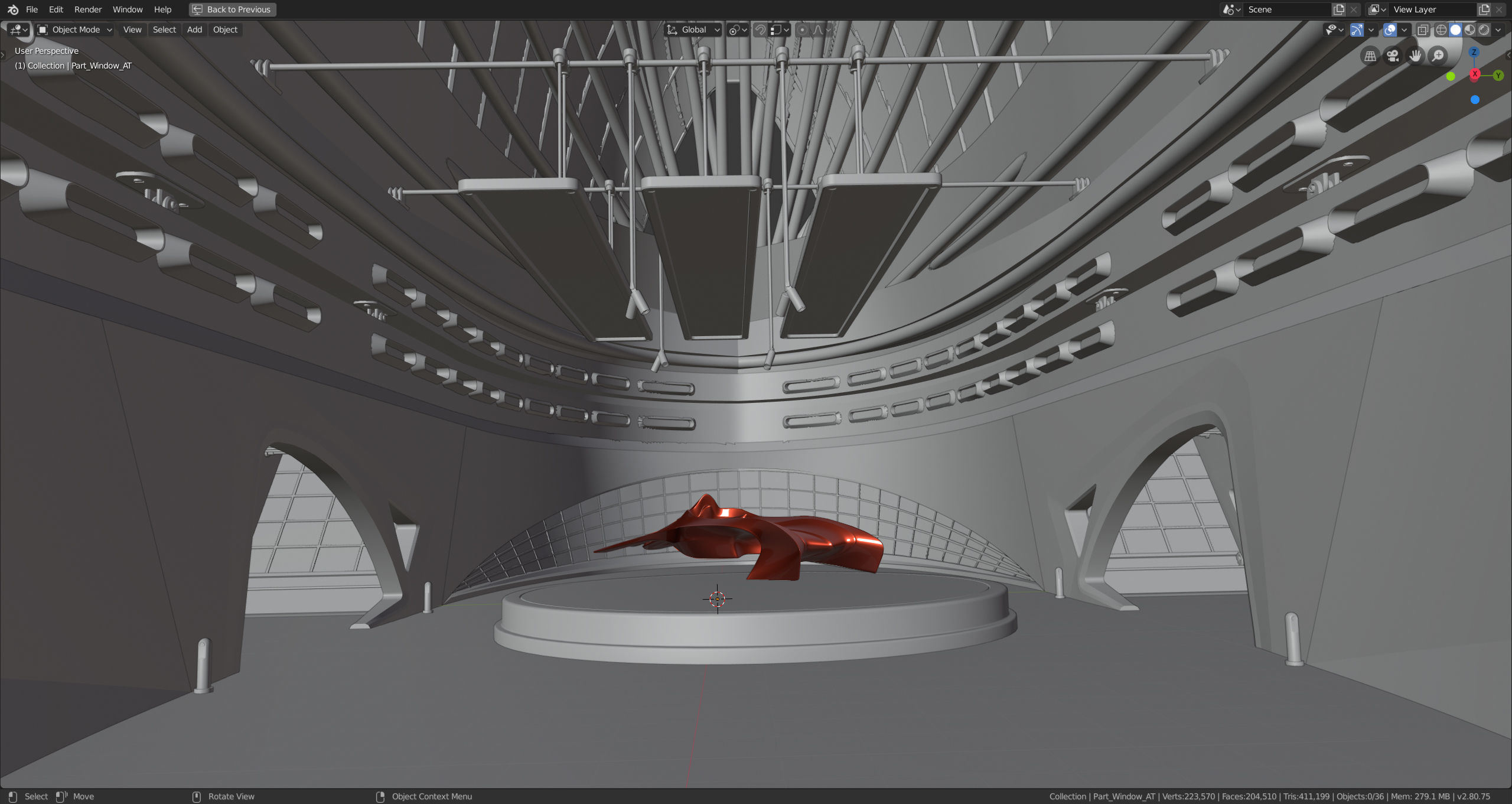 Art Museum Low-poly 3D model Low-poly 3D model_3