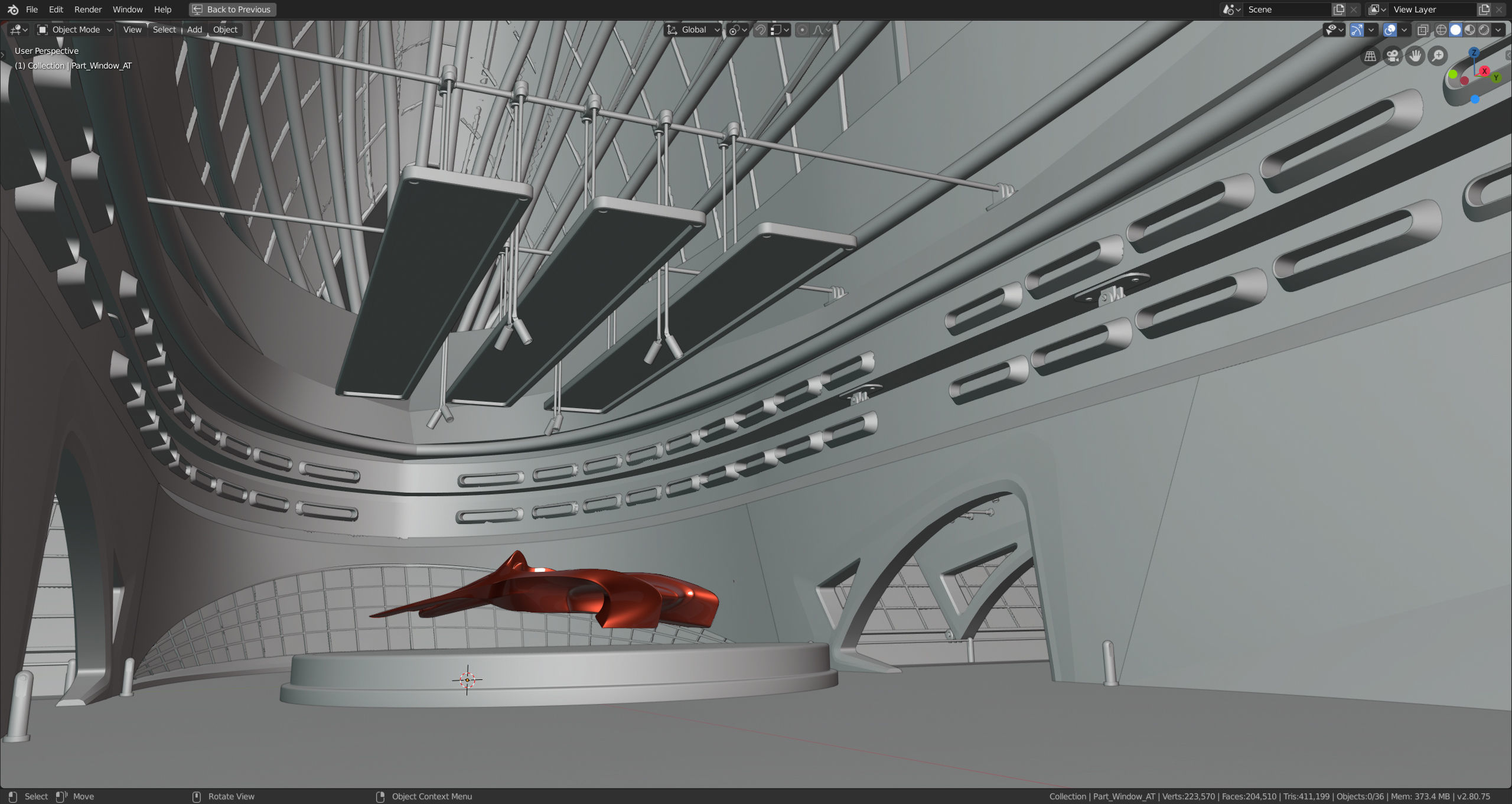 Art Museum Low-poly 3D model Low-poly 3D model_2