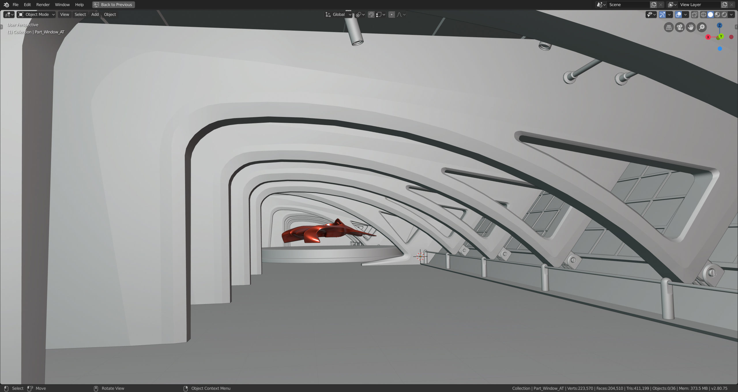 Art Museum Low-poly 3D model Low-poly 3D model_5