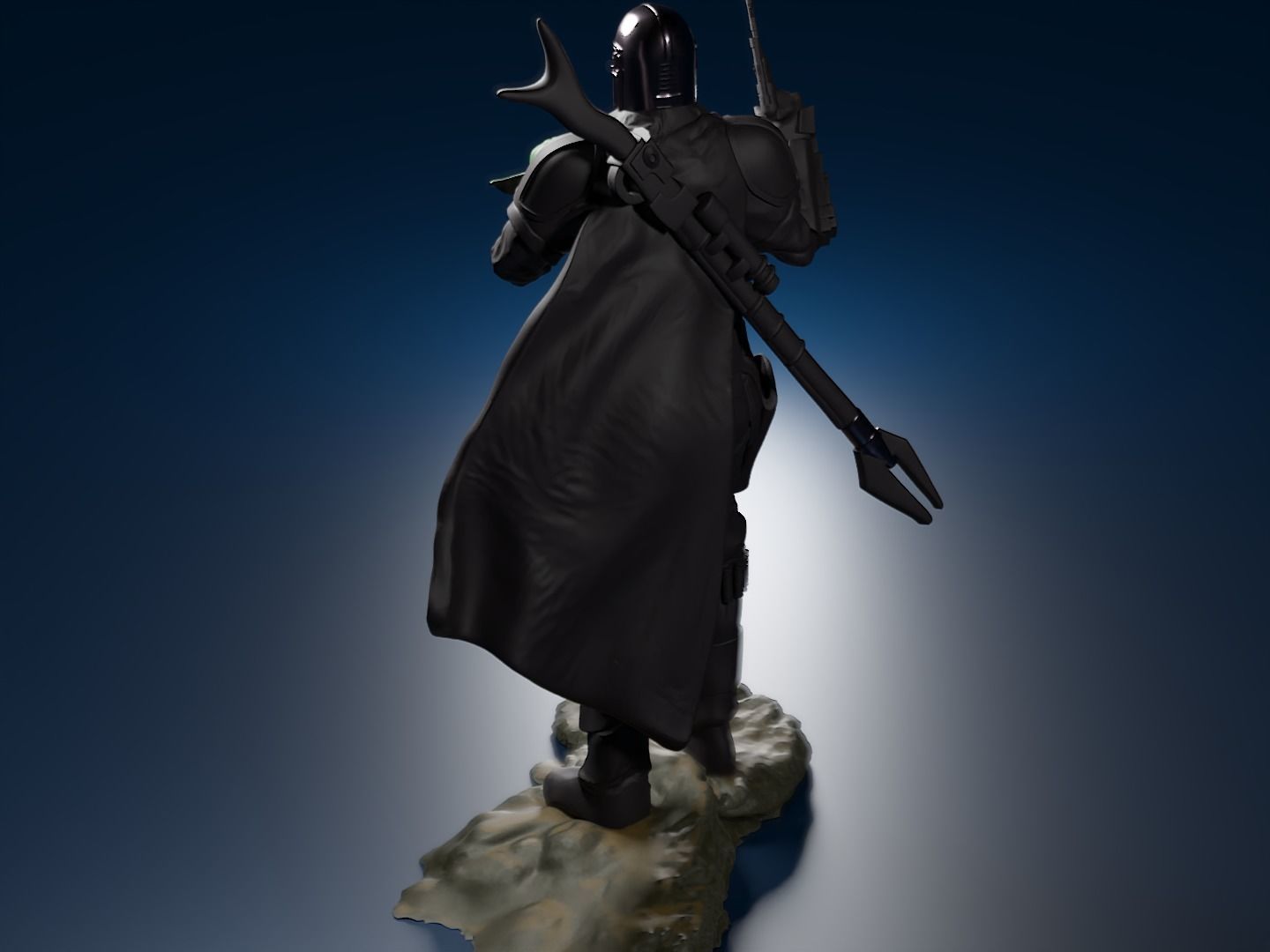 BABY YODA and The MANDALORIAN - 3D Print 3D print model_23