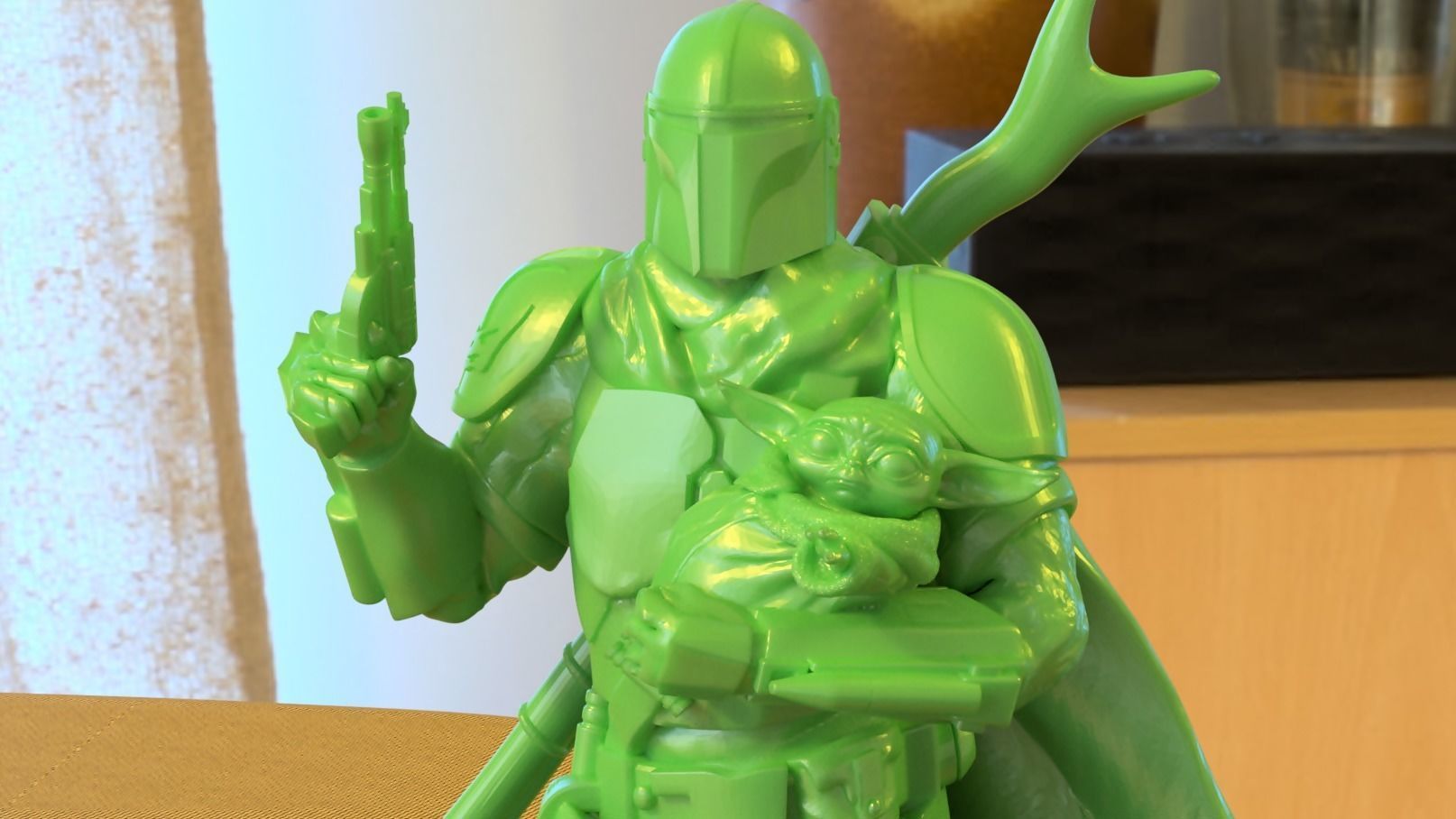 BABY YODA and The MANDALORIAN - 3D Print 3D print model_3