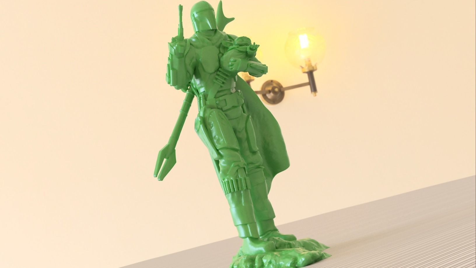 BABY YODA and The MANDALORIAN - 3D Print 3D print model_7